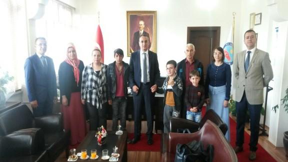 Engelliler Haftası Etkinlikleri Çerçevesinde Atatürk Ortaokulu Özel Eğitim Sınıfı Öğrencilerinden Makam Ziyaretleri