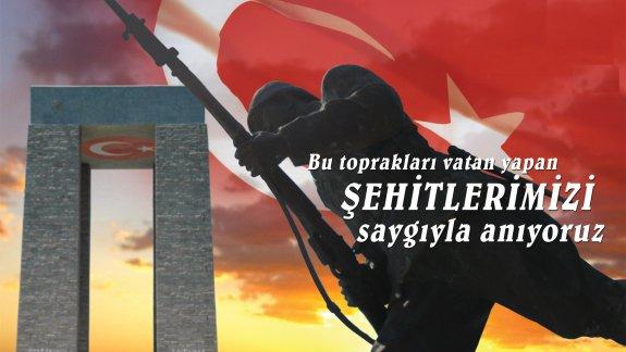 İlçe Millî Eğitim Müdürü Özkan FİDAN´ın 18 Mart Çanakkale Zaferi Kutlama Mesajı