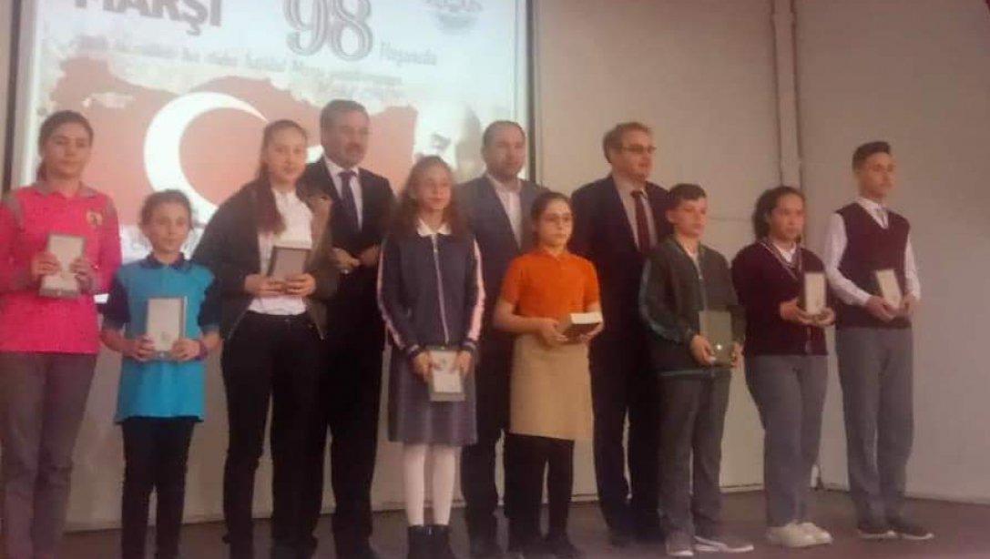 Atatürk Ortaokulu Öğrencimiz Nilay Yılmaz İl 2.si Oldu